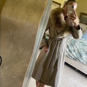 Very nice vintage wool and fur jacket